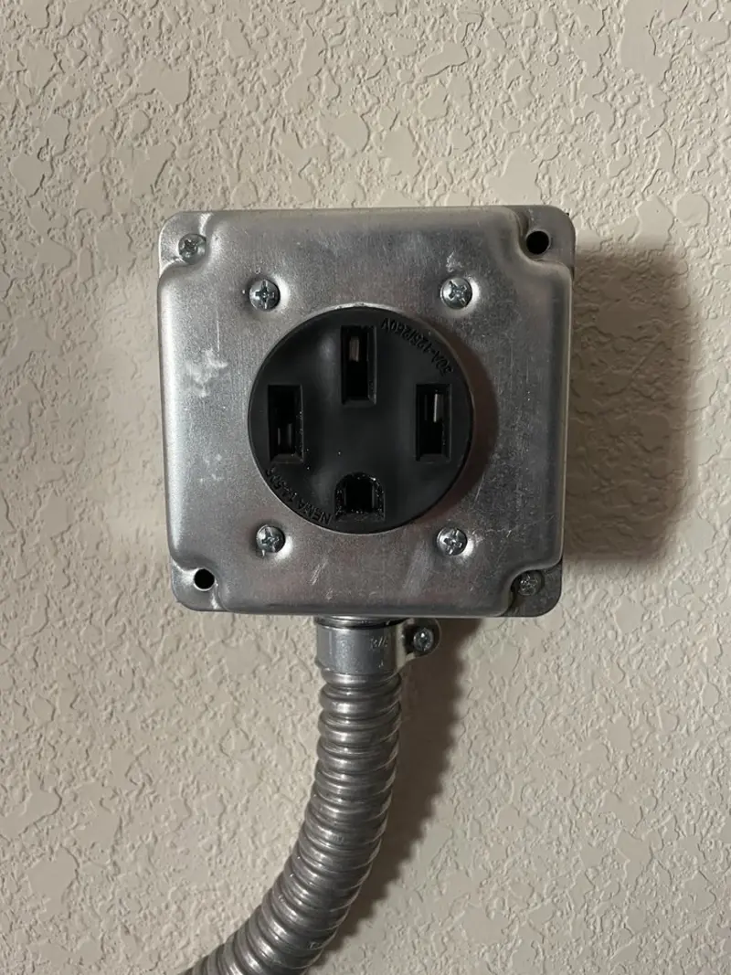 NEMA 14-50 outlet installed for Electrical Panel Upgrade in Oneonta